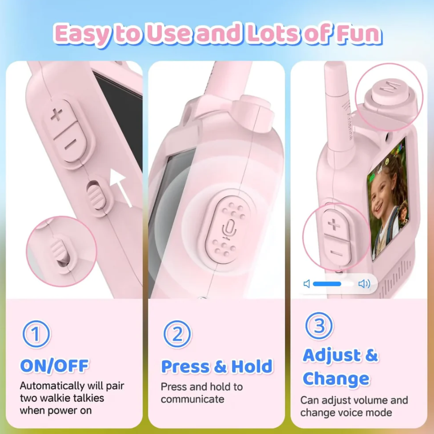 Kids Smart Walkie Talkies with Video Calling